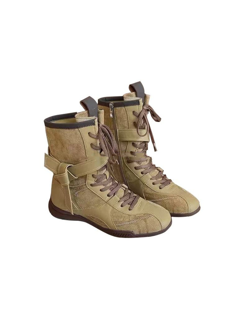 Vintage Leather Height-increasing Duck Versatile Boxing And Outdoor Dr Martens-style Boots foto 3
