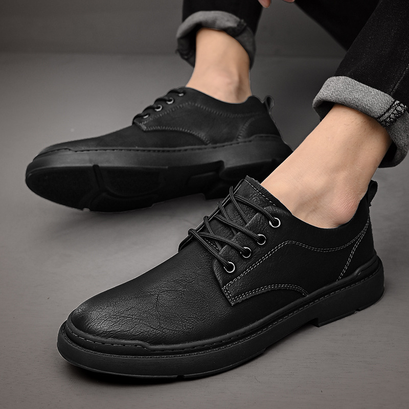 Simple Youth Retro Low-top Brogue Casual Shoes foto 5