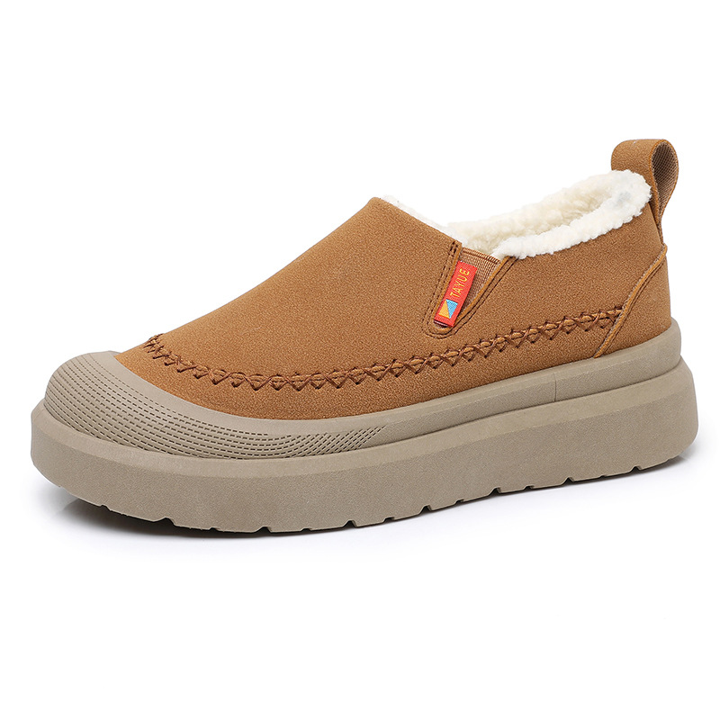 Fleece Lined Comfortable Platform Non-slip Warm One Pedal Shoes foto 2