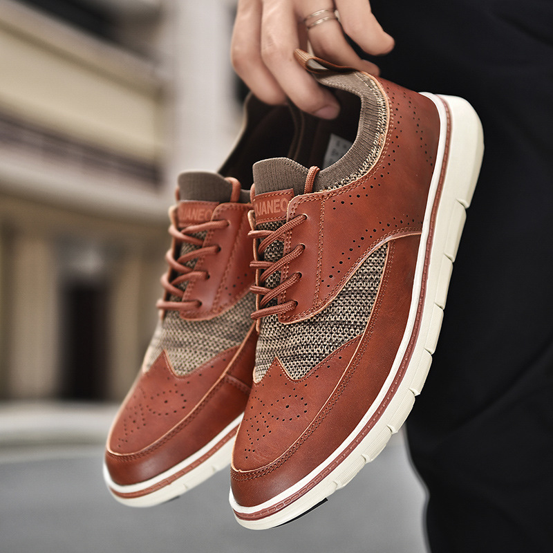 Men's British Style Casual Fashion Leather Shoes foto 2