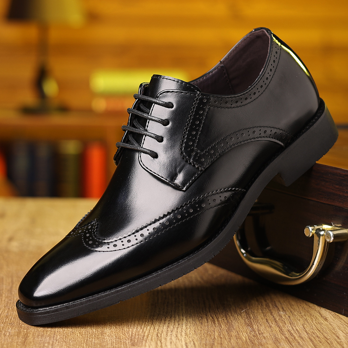 Men's Soft-soled Casual Business Formal Leather Shoes foto 5