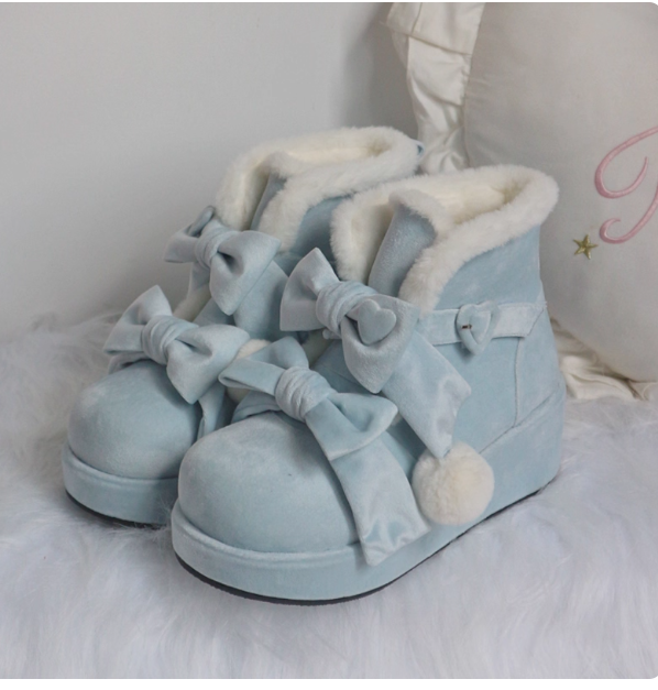 Velvet Milk Pastry Original Lo Shoes Platform Snow Boots foto 2
