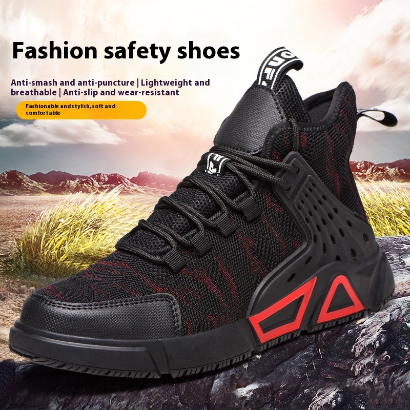 Steel Toe Anti Smashing And Anti Piercing Safety Protective Work Shoes foto 2