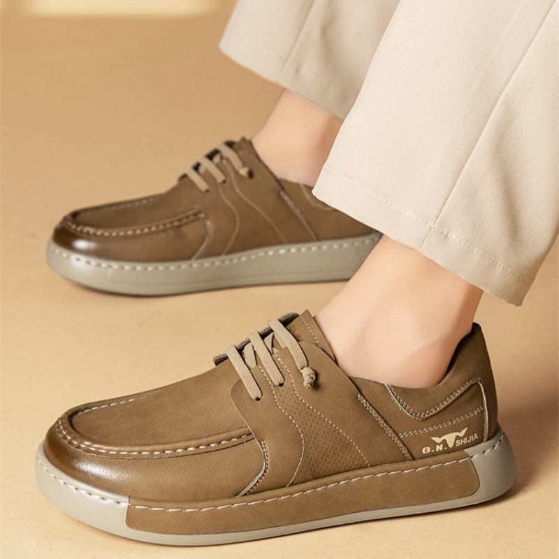 New Leather Men's Business Casual Shoes British Slip-on foto 2