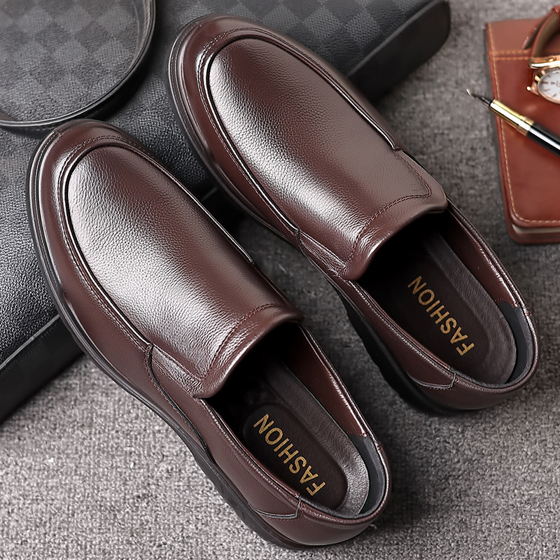 British Comfortable Soft Bottom Casual Men Genuine Leather Shoes foto 5