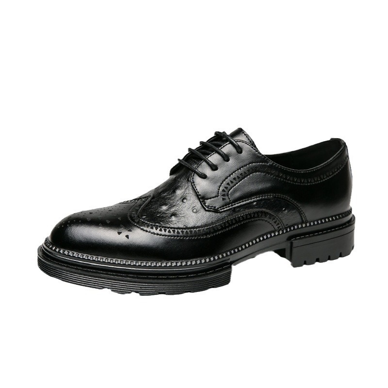 Men's Business Formal Leather Shoes British Style foto 3
