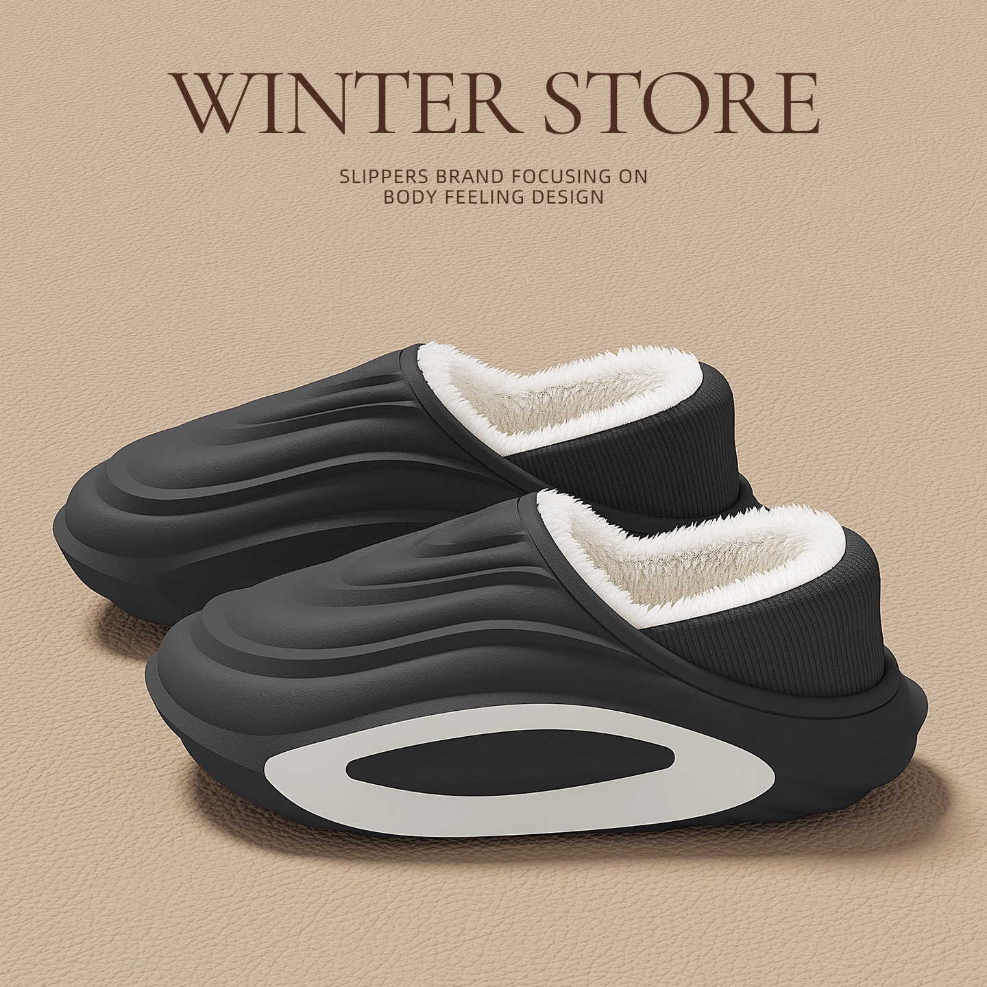 Womens Thick-soled Waterproof Non-slip Fleece-lined Insulated Cotton Shoes foto 5