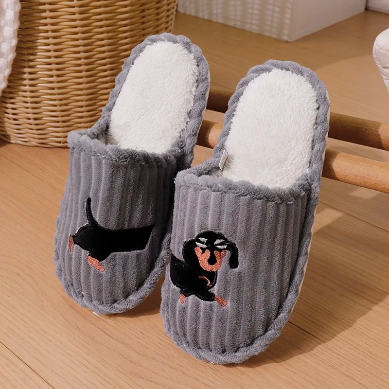 Cartoon Dog Pattern Women's Indoor Slippers Autumn Winter foto 2