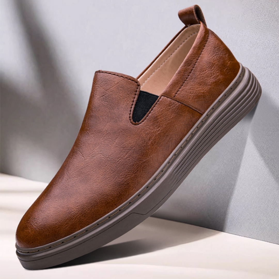 Men's Slip-on Slip-on Soft Bottom Hand-stitched Breathable Board Shoes foto 5