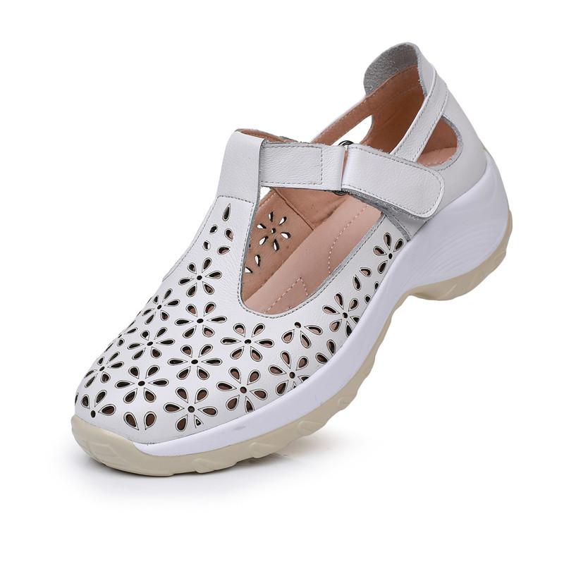 Womens Comfortable Flat Leather Shoes foto 2