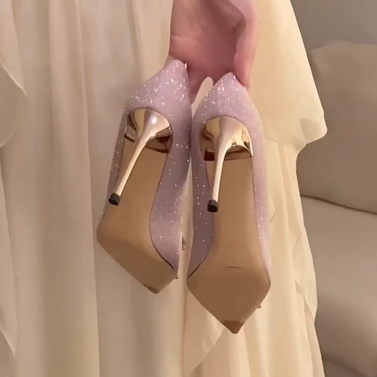Wedding Shoes Stiletto Rhinestone High Heels foto 2