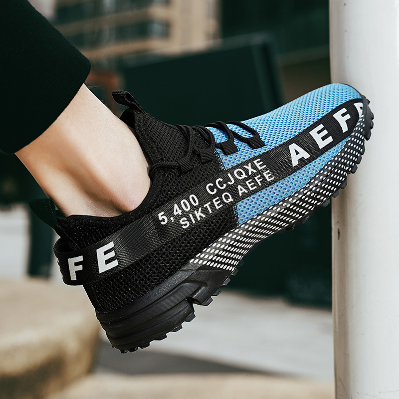 Comfortable Platform Slip-on Mesh Breathable Flyknit Shoes foto 2