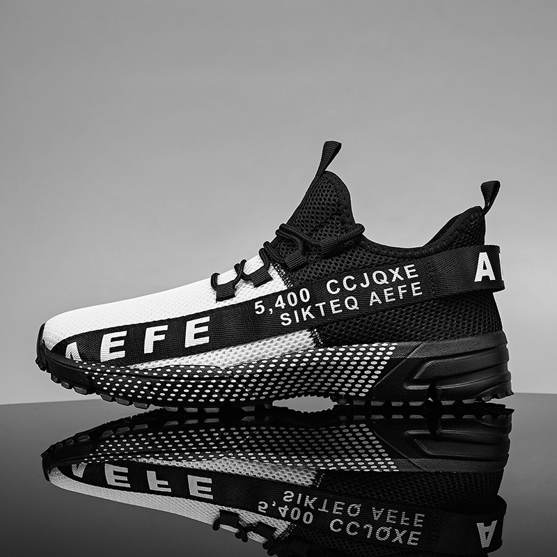Comfortable Platform Slip-on Mesh Breathable Flyknit Shoes foto 4