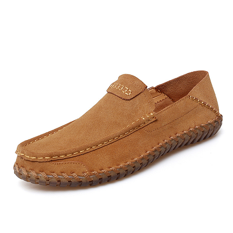 Autumn Leather Slip-on Lazy Shoes Men foto 2