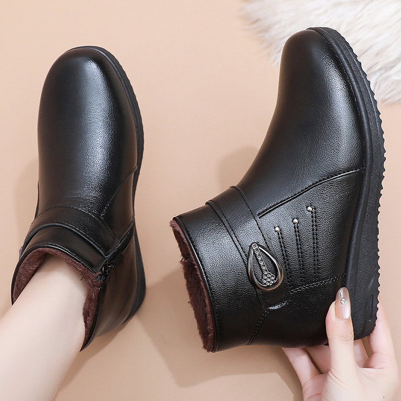 Soft-soled Non-slip Flat-bottomed Plus Velvet Women's Shoes foto 3