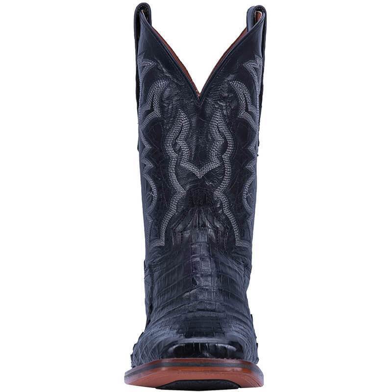 Men's Retro Square Head Embroidered Mid-calf Split Casual Wild Boots foto 5