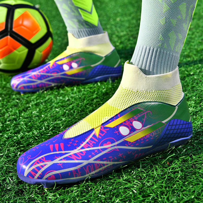 No Shoelace No Tie Socks Mouth Soccer Shoes Men foto 3
