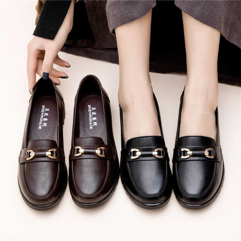 Pumps Comfortable Soft Bottom Soft Leather Middle-aged And Elderly Shoes foto 3