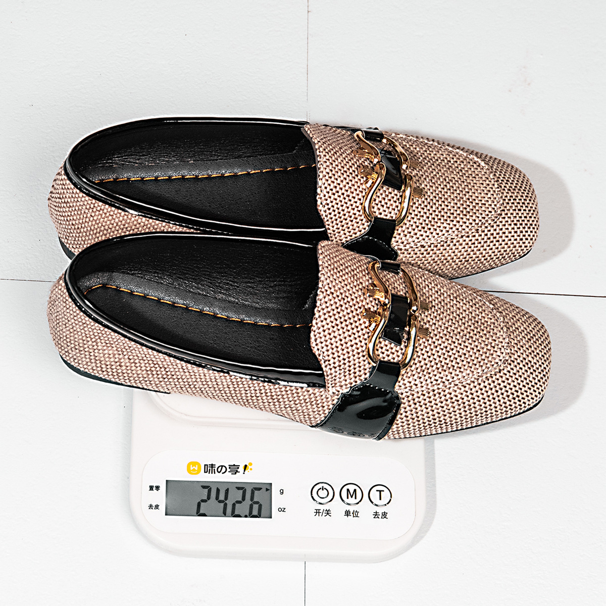 Square-toe Metal-buckle Casual Womens Shoes foto 4