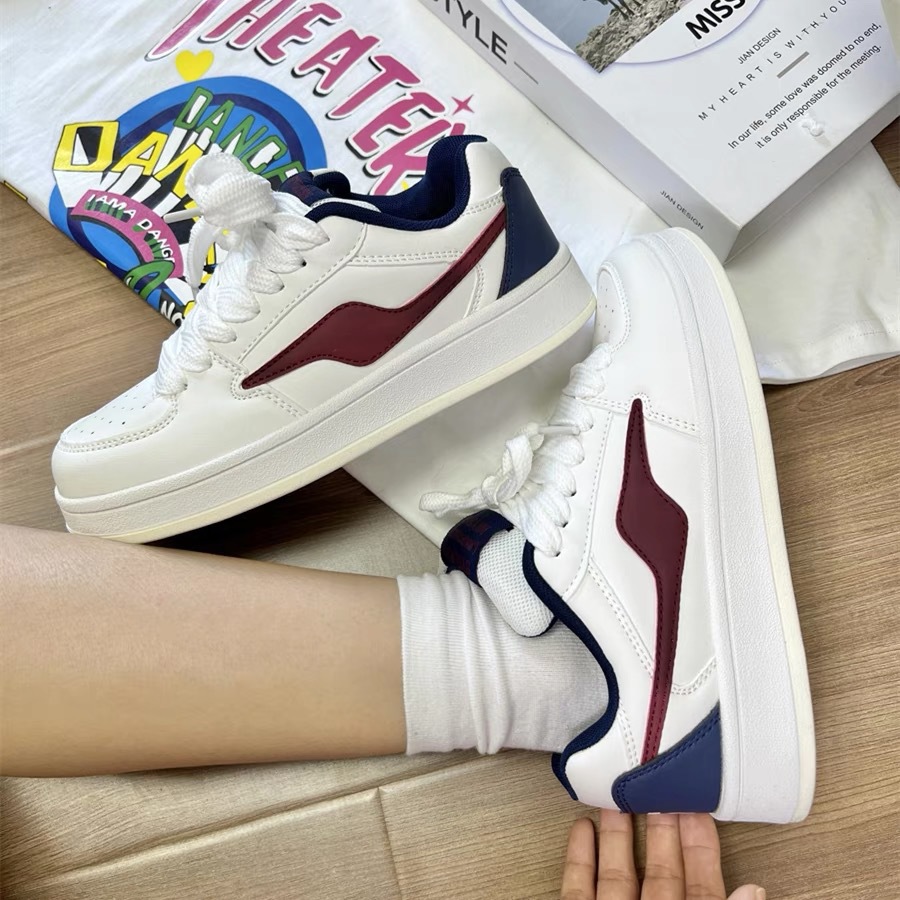 Dopamine Color Matching Classic Preppy Style Raise The Bottom Four Seasons Women's Board Shoes foto 4
