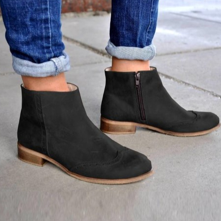 Korean-style Plus-size Versatile Womens Ankle Boots foto 4