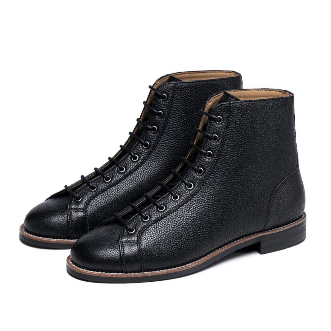 Men's Height-increasing Square Toe High-top Martin Boots foto 3