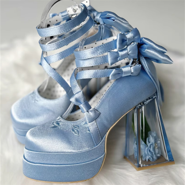 Lolita High Heels Elegant Mary Jane Shoes Cos Shoes foto 4