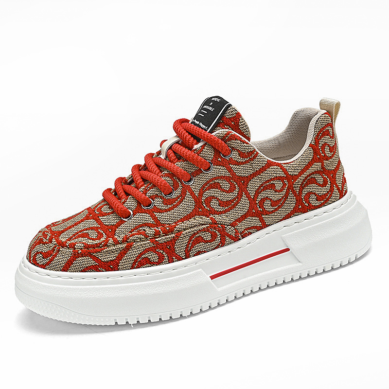 Printed Comfortable Men's Casual Canvas Shoes foto 3