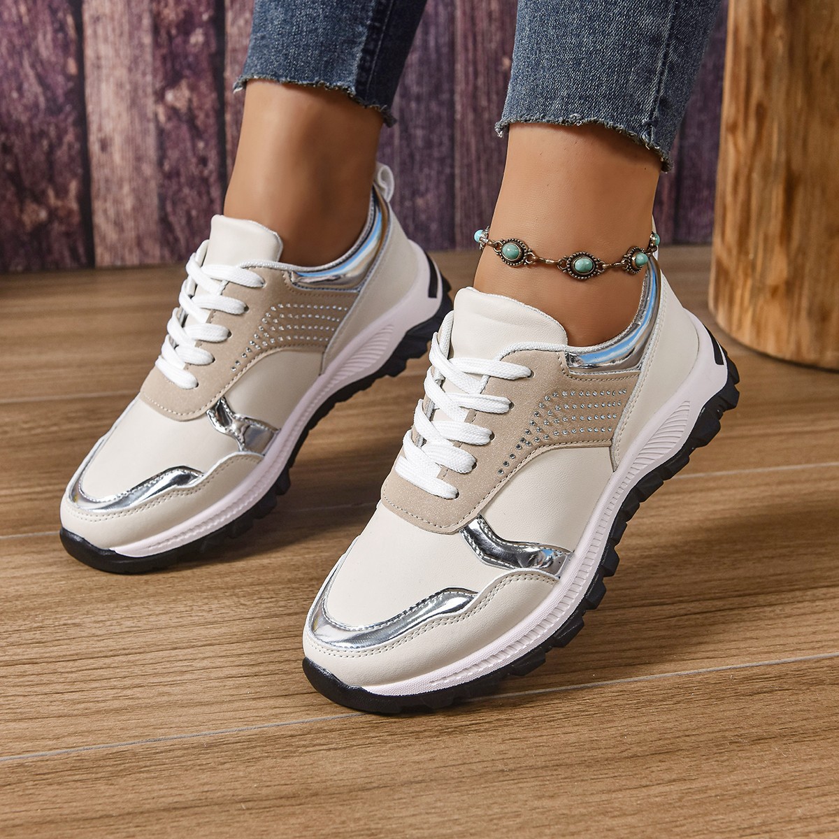 Plus-size Sporty Casual Shoes Autumn New Arrival With A Thick Sole foto 4