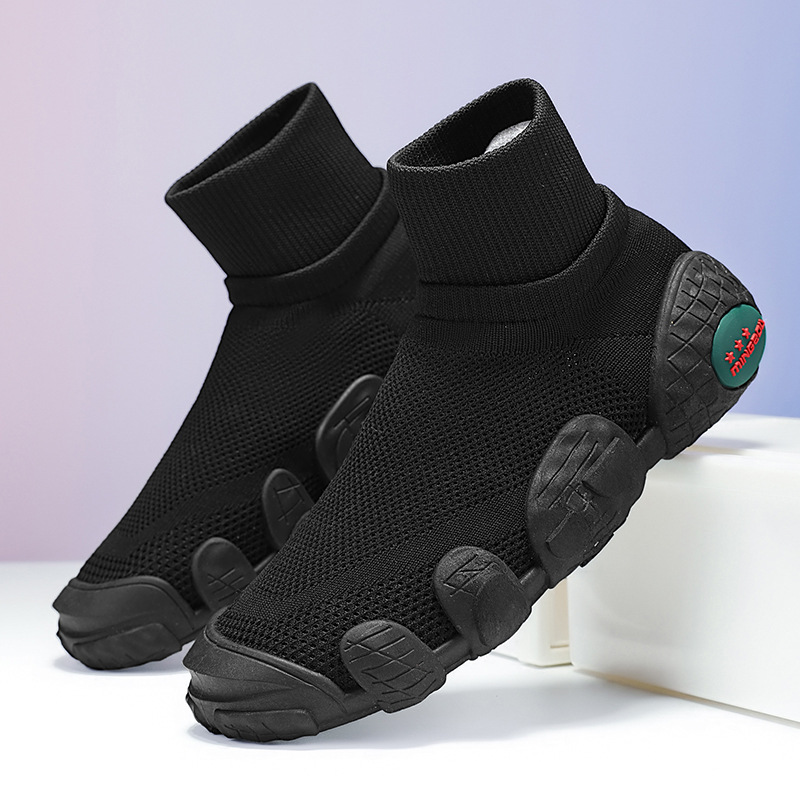Breathable Knitted Mesh Sneakers Casual Sports Shoes foto 4