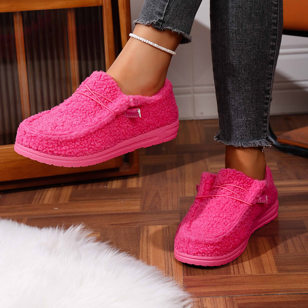 Ethnic Style Series Flat Casual Breathable Soft Bottom Lazybone Women's Shoes foto 2