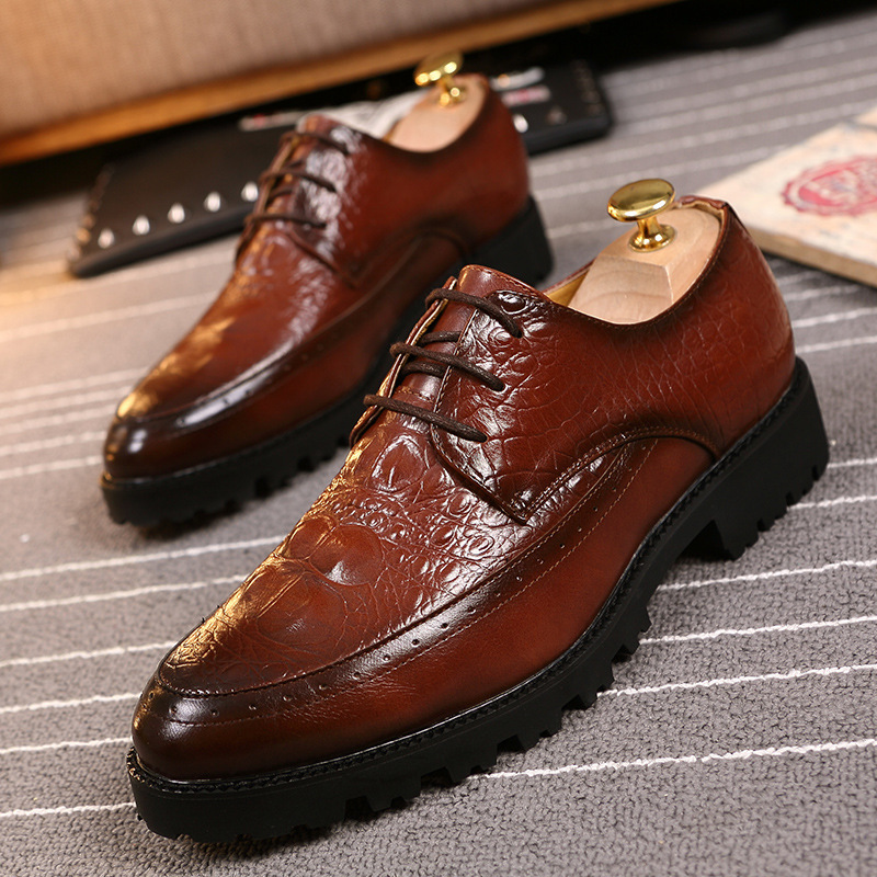 Trendy Mens Casual Height-increasing Shoes British Style foto 3