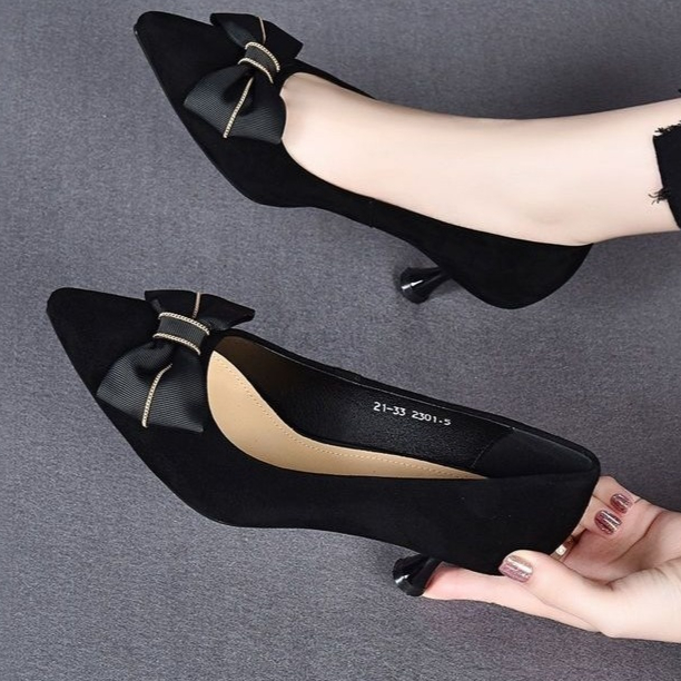 Womens Korean-style Matte Versatile Fashionable Pumps foto 5