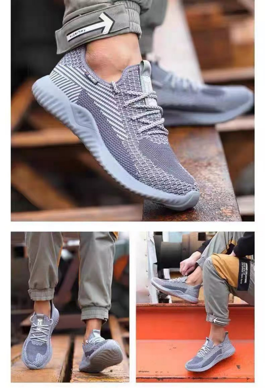 Wear Resistant And Anti Slip Construction Site Work Shoes foto 5