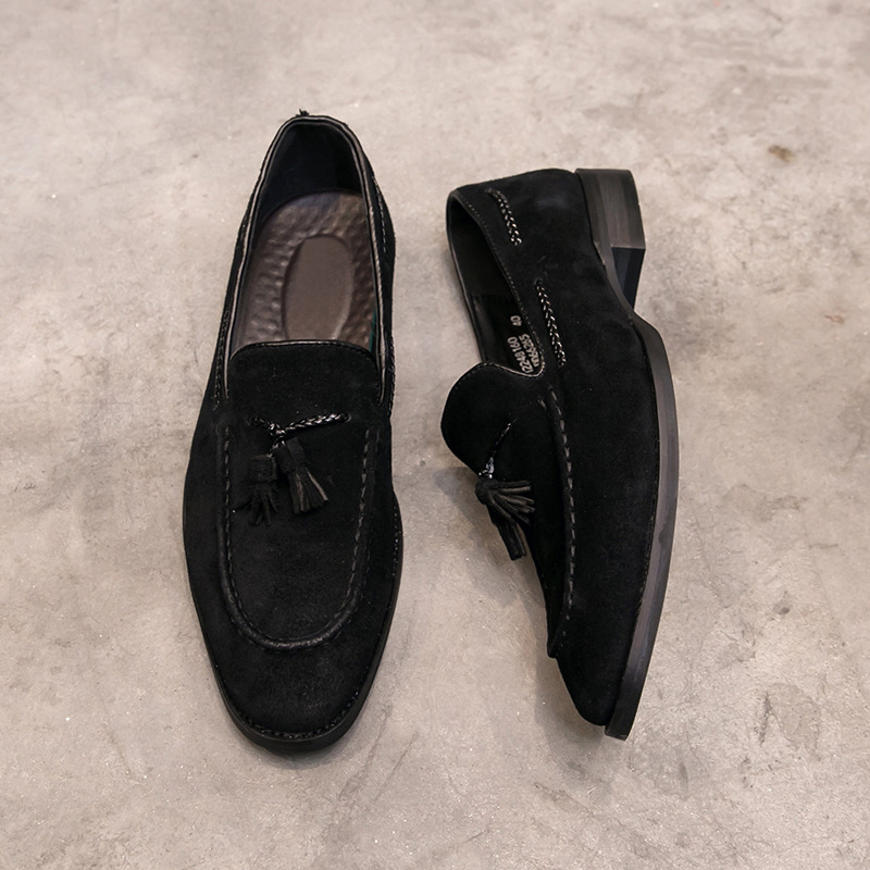 Summer Slip-on Men's British Matte Leather Vintage Leather Shoes Breathable Casual foto 2
