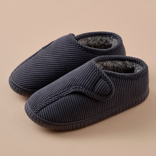Men's Winter Wool Warm Cotton Slippers foto 4