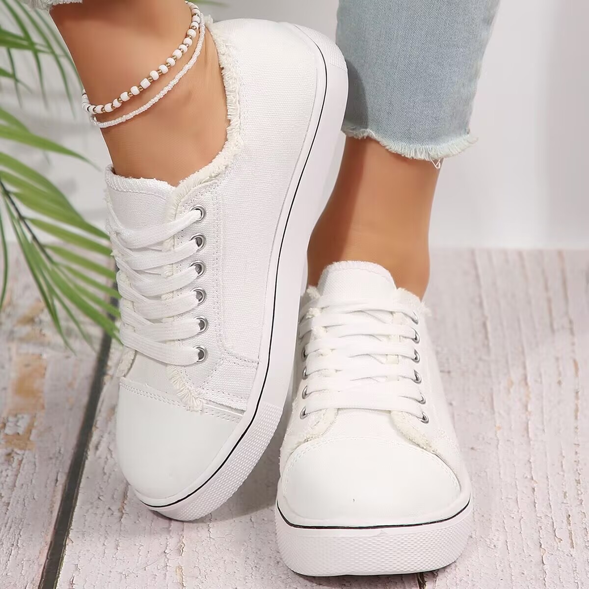 Women's Lace-up Casual Shoes Lightweight foto 2