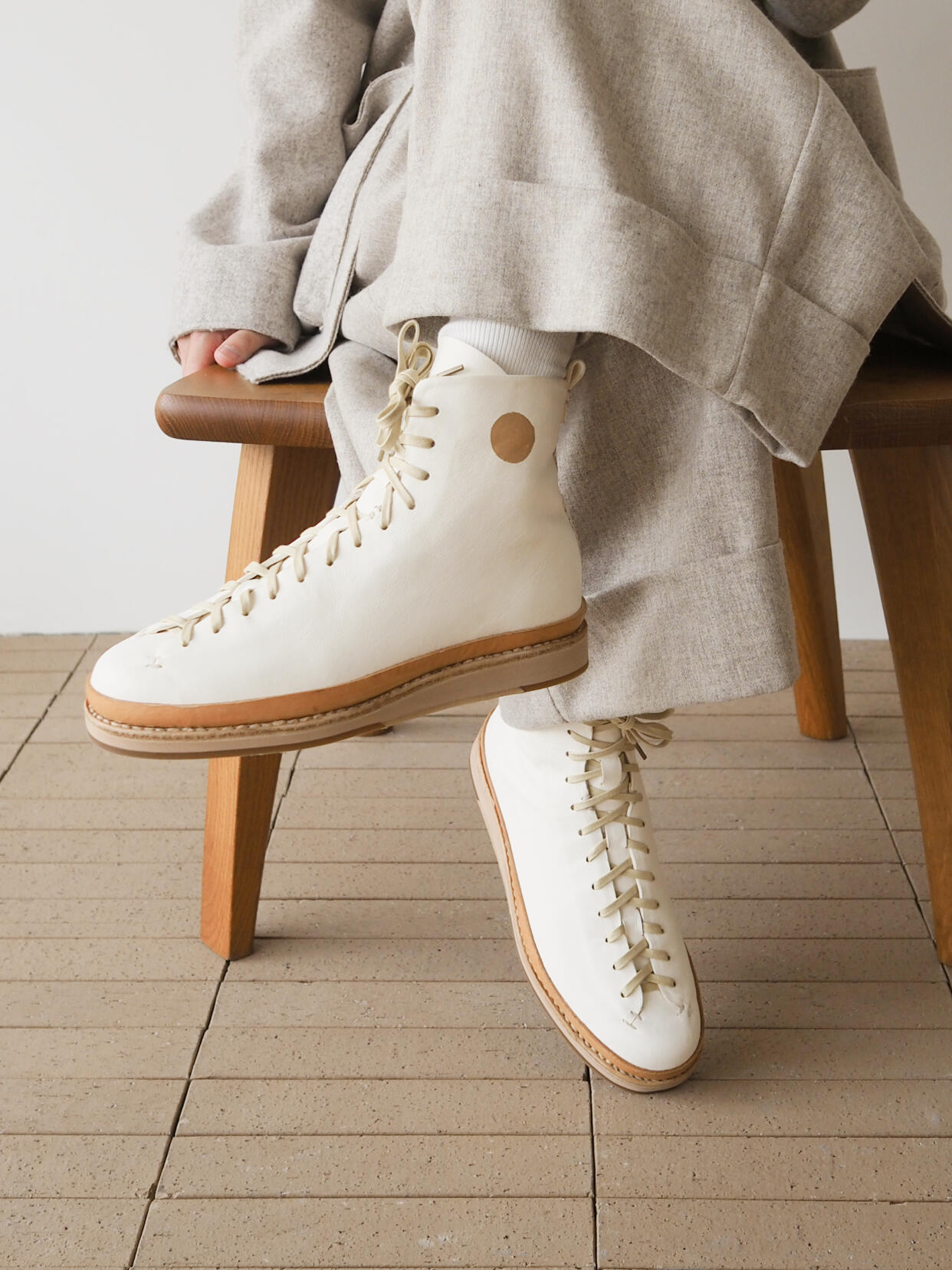 Leather Casual Shoes Platform Boxing Board Shoes foto 3
