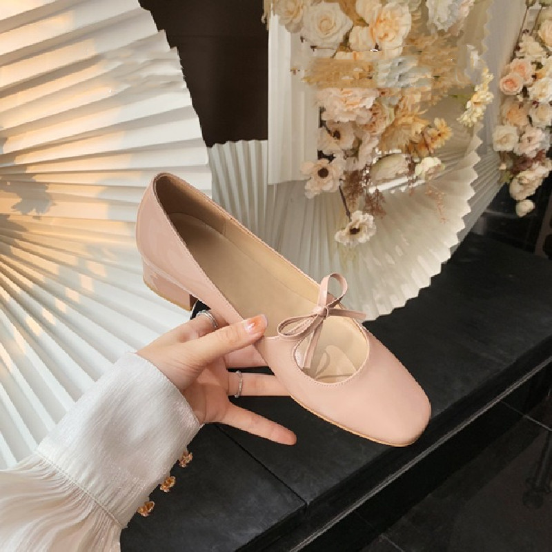 Women's Bow Shallow Mouth Mary Jane Shoes foto 5