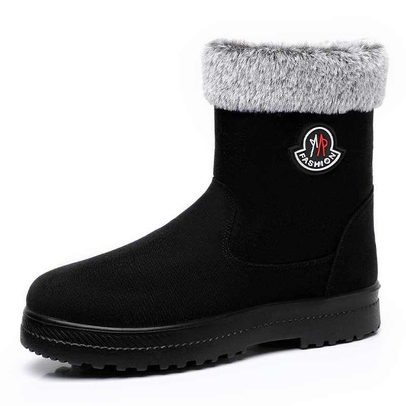 Cotton-padded Shoes With Velvet Women's Long Tube High-top Snow Boots foto 3