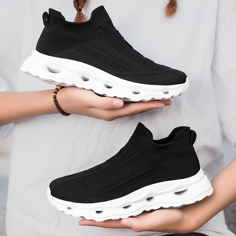 Plus Size Sports Women's Shoes Breathable Flyknit foto 5