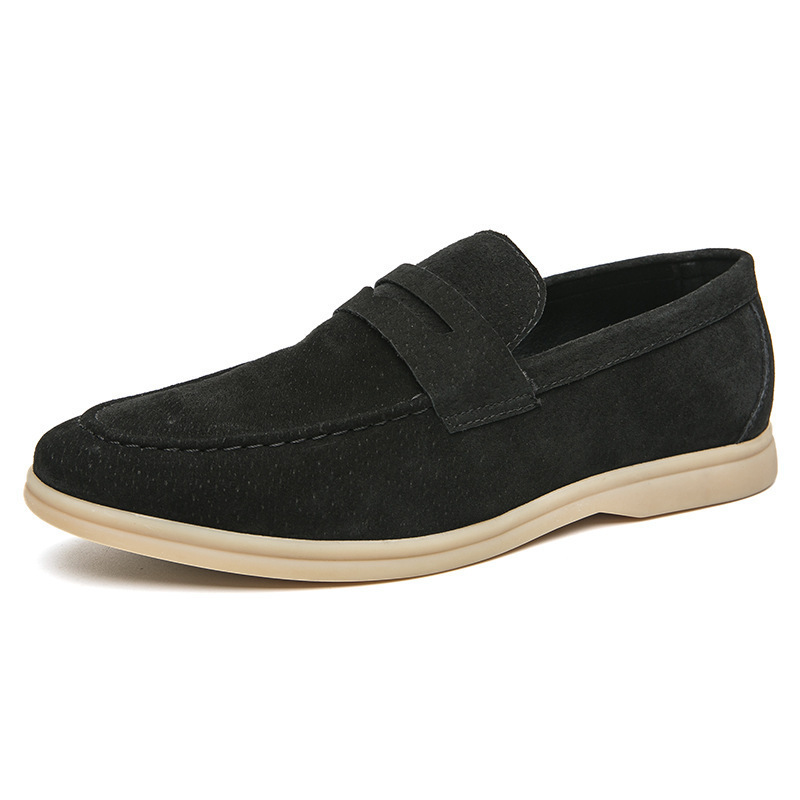 Men's Shoes Fashion Slip-on Plus Size Casual Leather Shoes foto 3