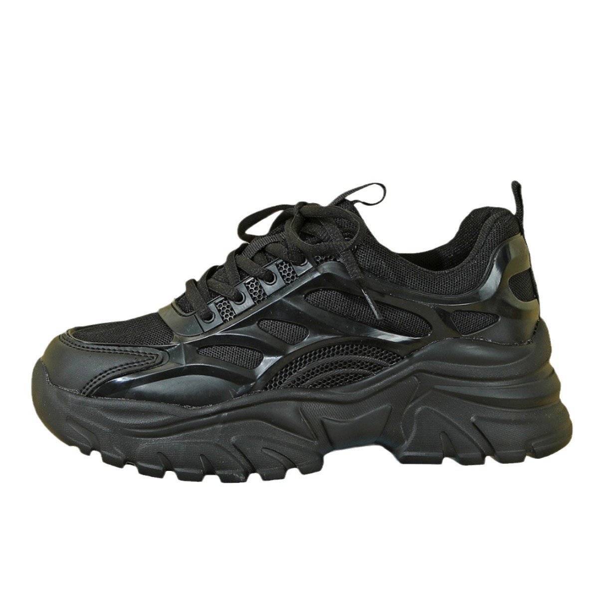 Trendy Thick Bottom Height Increasing Breathable Comfortable Four Seasons Leisure Sneaker foto 5