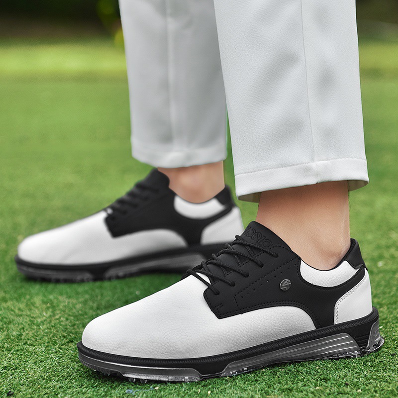 Men's Plus Size Fixed Studs Golf Training British Style Waterproof Sneakers foto 4