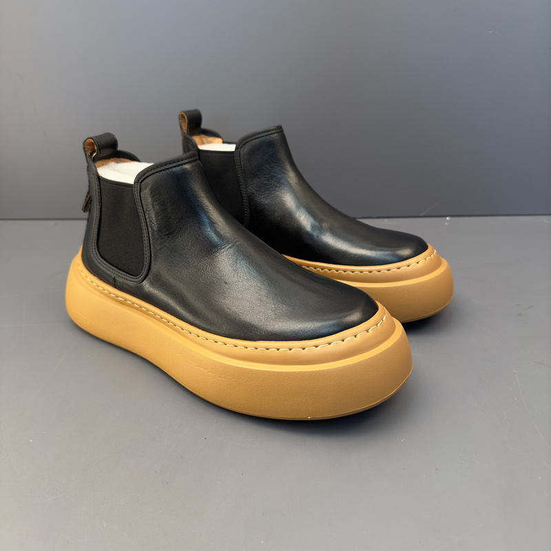 British Style Leather Casual Martin Boots foto 4
