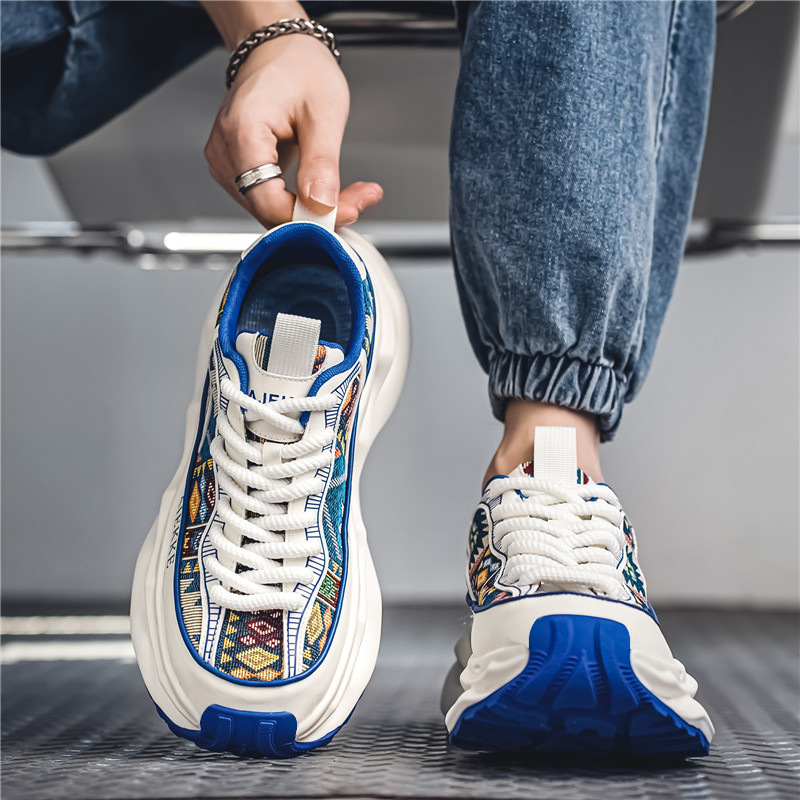 Casual Sneaker Men's Height Increasing Breathable Popular Dad Shoes foto 2