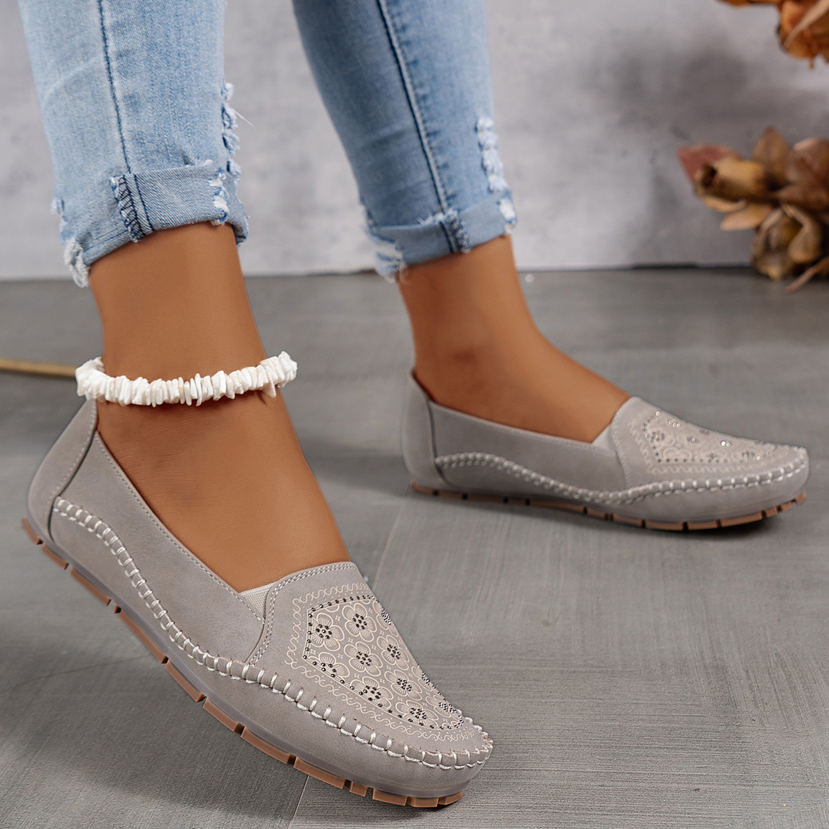 Womens Large-Size Flat Casual Loafers foto 2