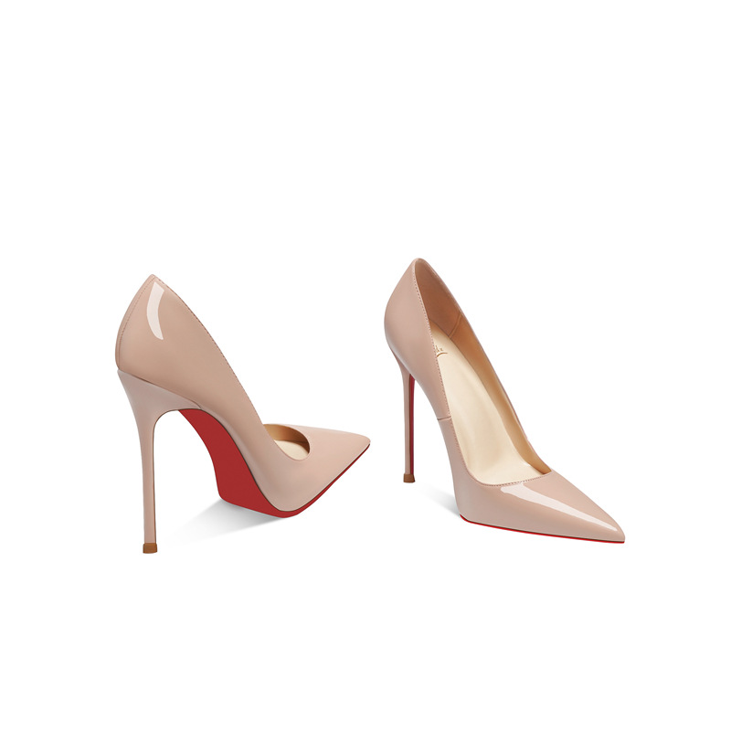 Summer 8cm Wine-Red High Heels For Women foto 3