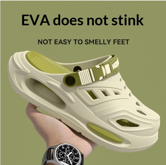 Slippers Men's Summer Outdoor Hole Shoes Deodorant And Non-slip foto 2