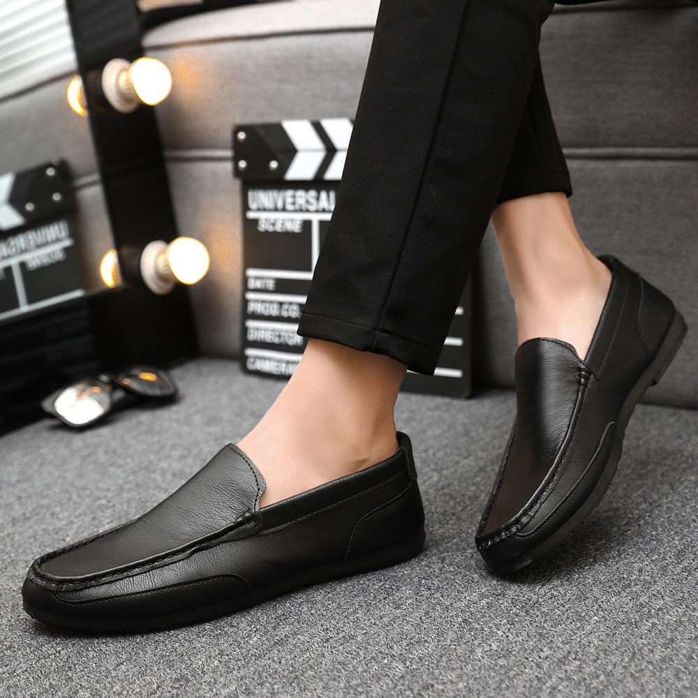 Men's Trendy Korean Wild Summer Casual Leather Shoes